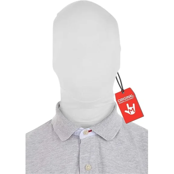 Morphsuits White Morphmask Slenderman Costume Adult Masks Halloween White One Size