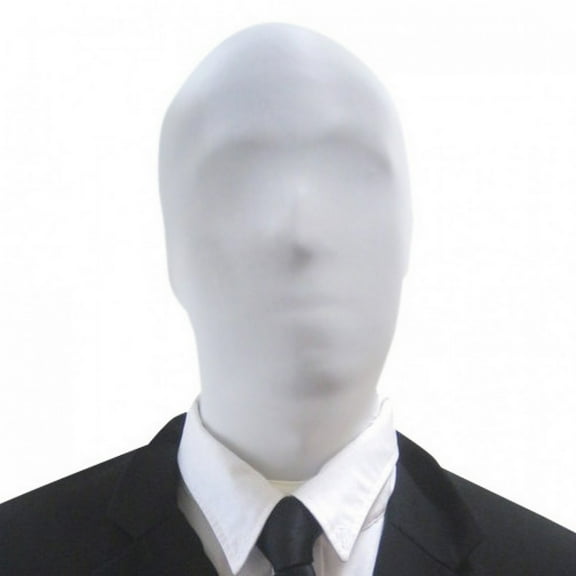 Morphsuits White Morphmask Slenderman Costume Adult Masks Halloween White One Size