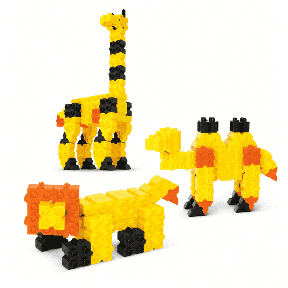 Morphun Zoo 3-in-1, STEM Building Plastic Block Set, Animal Construction Toy for Kids Ages 3+, 77 Pieces Value pack