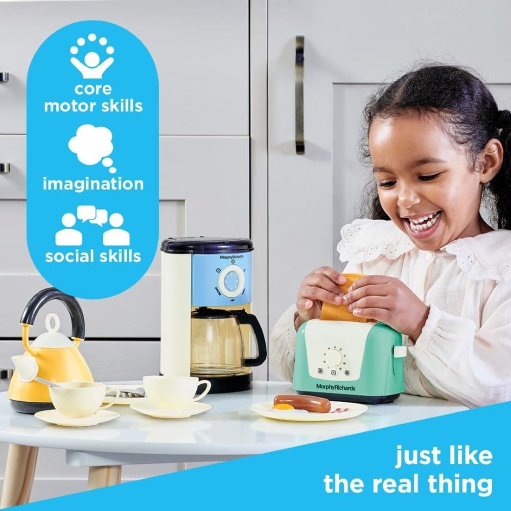 Casdon Morphy Richards Toy Kitchen Appliance Playset, 21 PiecesCasdon Morphy Richards Toy Kitchen Appliance Playset, 21 Pieces, Plastic-Realistic Cooking Features