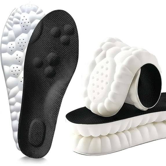 Morrat Insole, 4D Cloud Insoles for Women & Men, Super Soft Memory Foam Cushion, Ultra Comfort Support, Trim-to-Fit Design for All Shoes