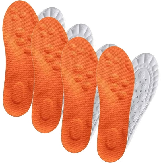 Morrat Insole, 4D Cloud Insoles with Arch Support & Deep Heel Cup - Orthopedic Memory Foam for Maximum Comfort, Shock Absorption for Men & Women