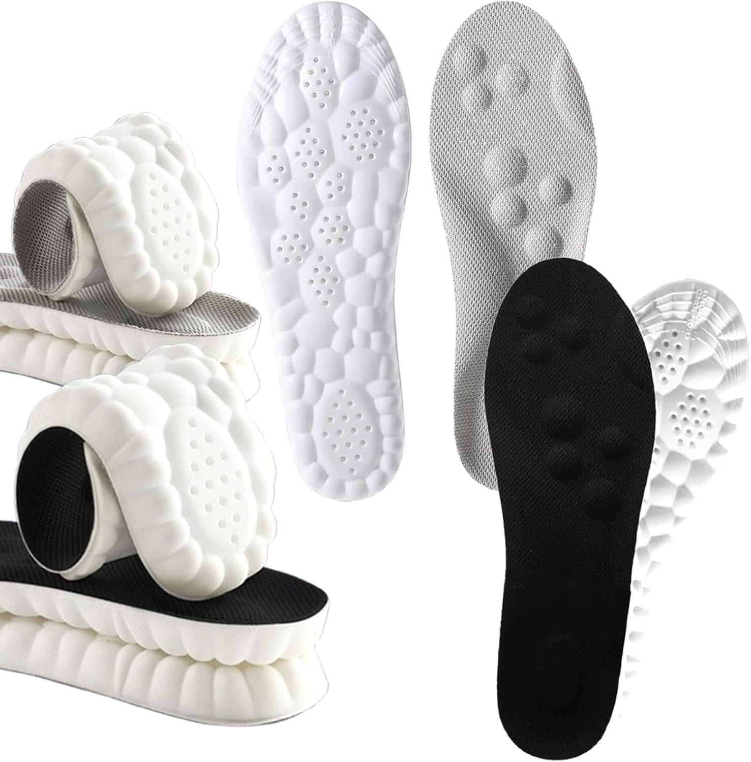 Morrat Insole - 4D Cloud Technology Orthopedic Insoles with U-Shape ...