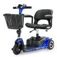 thumbnail image 1 of Morrean 3 Wheel Electric Powered Mobility Scooter, with Lighting Folding Travel Mobile Wheelchair for Seniors, Gift for Elderly, Blue, 1 of 14