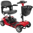 thumbnail image 1 of Morrean 4 Wheels Mobility Scooter, Electric Powered Wheelchair Device for Travel, Adults, Elderly, Red, 1 of 14