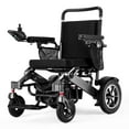 thumbnail image 1 of Morrean Foldable Electric Wheelchair 25 Miles Range All Terrain Motorized Wheelchairs for Adults Senior,300 lbs,Black Silver, 1 of 12