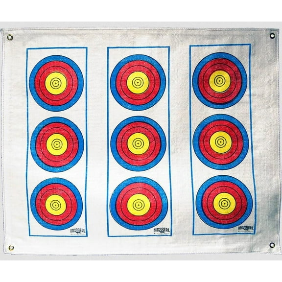 Morrell Polypropylene Archery Target Face, Vertical 3 Spot