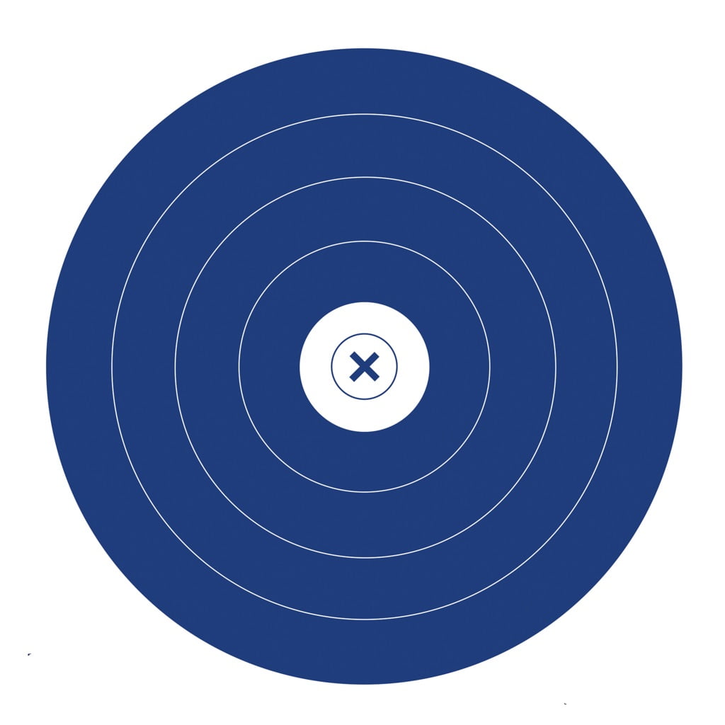Morrell Single Spot Paper Archery Target Faces 100 Pack