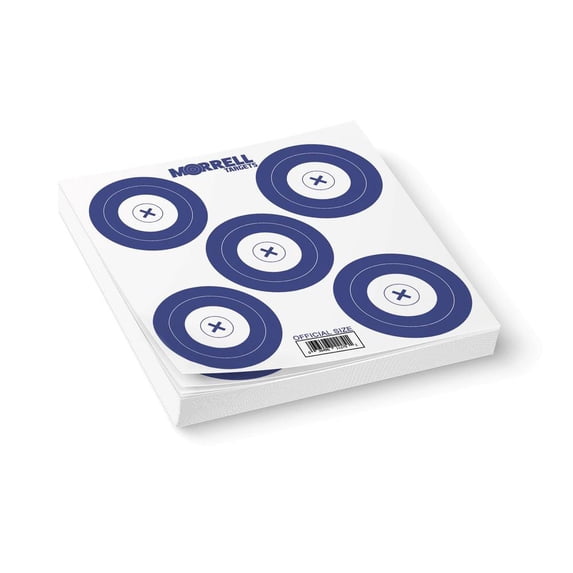 Morrell Targets Archery NFAA Official 5 Spot Paper Target Face, 100 Count