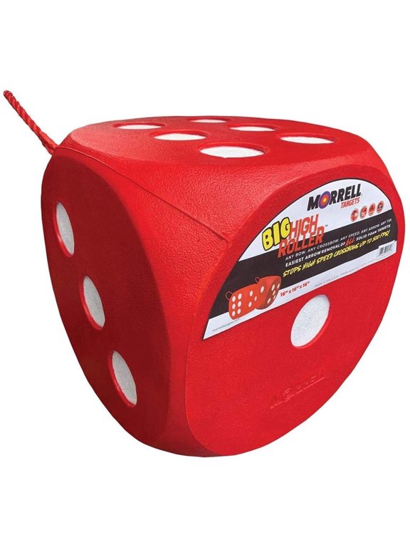 Big High Roller Archery Target - 17 lb 6 Sided Foam Cube - 16 in