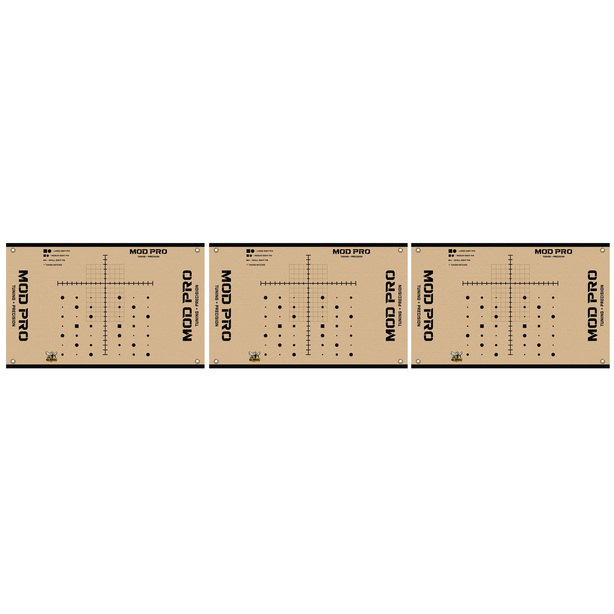 Morrell Yellow Jacket MOD Pro Polypropylene Archery Target, 3 Pack, Tan