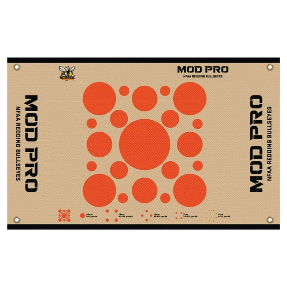 Morrell Yellow Jacket MOD Pro Redding NFAA Bullseyes Wrap w/ Grommets, Tan