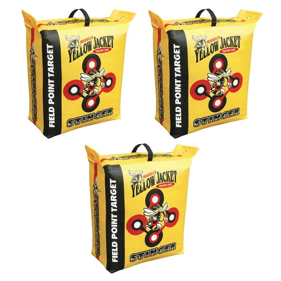 Morrell Yellow Jacket Portable Stinger Field Point Archery Bag Target, 3 Pack