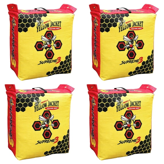 Morrell Yellow Jacket Supreme 3 28 Pound Field Point Archery Bag Target (4 Pack)