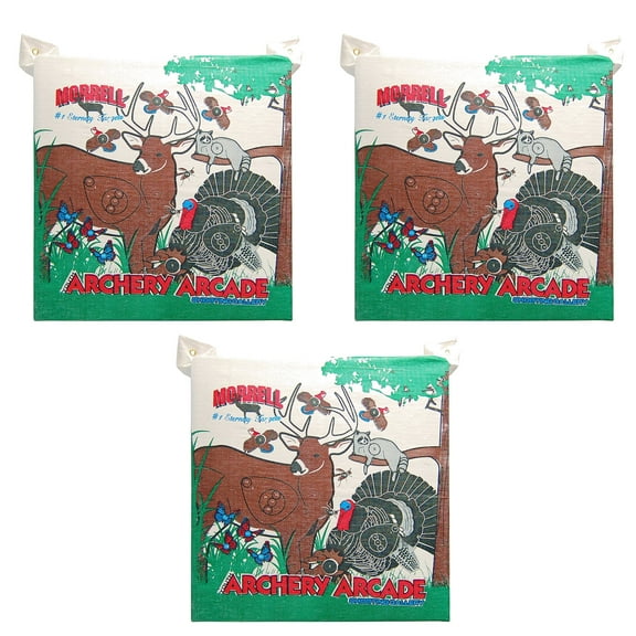 Morrell Youth Arcade Field Point Archery Bag Target for 30lb Bows, 3 Pack