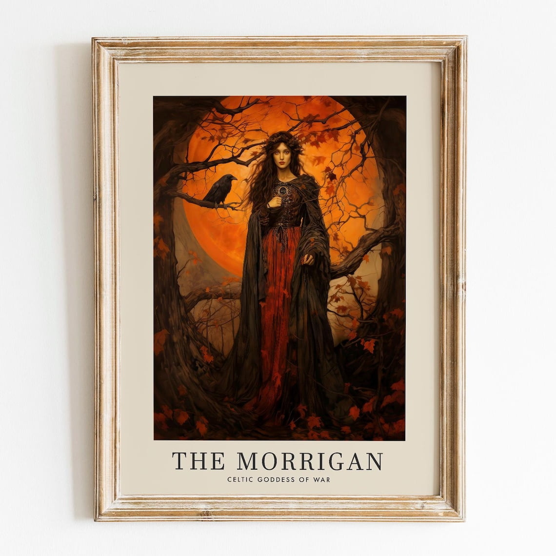The Morrigan Goddess Of War, Celtic Mythology, Irish Mythology Wall Art ...