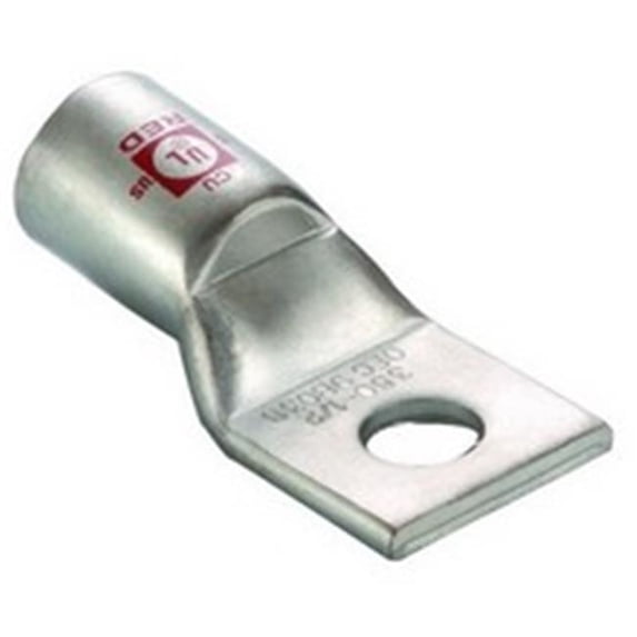Morris 94091 Copper Short Barrel 1 Hole Compression Lugs - Blue, 3.08 in.
