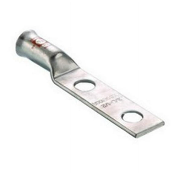 Morris 94727 Copper Flex Cable Long Barrel 2 Hole Compression Lugs, 3.43 in.