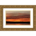 thumbnail image 1 of Morris, Arthur 14x10 Gold Ornate Wood Framed with Double Matting Museum Art Print Titled - New Mexico Snow geese fly in a blur at sunrise, 1 of 4