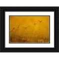 thumbnail image 1 of Morris, Arthur 24x17 Black Ornate Wood Framed with Double Matting Museum Art Print Titled - New Mexico Flock of snow geese backlit at dusk, 1 of 4