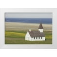 thumbnail image 1 of Morris, Arthur 24x17 White Modern Wood Framed Museum Art Print Titled - Iceland Isolated Christian church near the beach, 1 of 4
