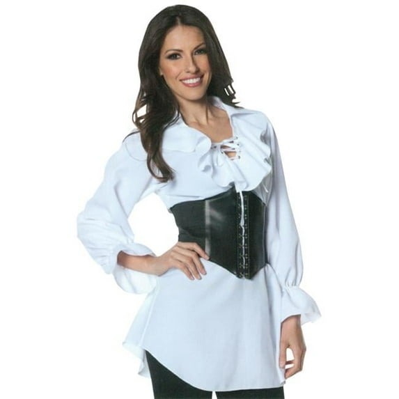 Morris Costume UR28308XXX Pirate Laced Front Blouse Costume, 3XL