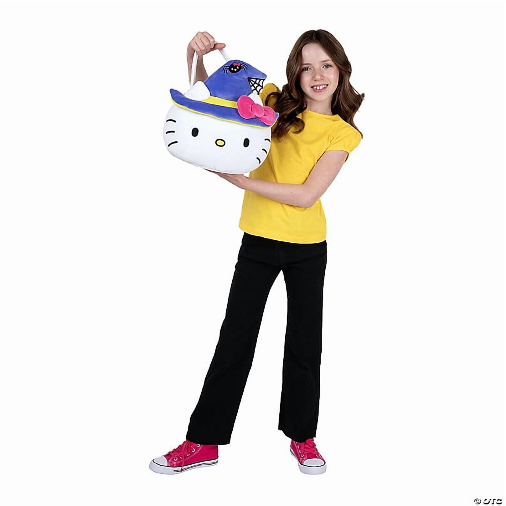 Morris Costumes - 12" Hello Kitty and Friends Hello Kitty Stuffed Halloween Treat Pail - One Size