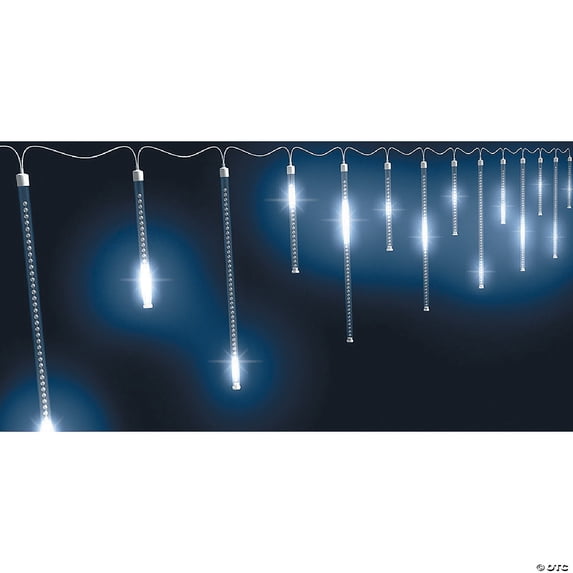 Golden Bay Icicle Shooting Star Holiday Indoor 7 ft Battery Energy Efficient LED String Lights