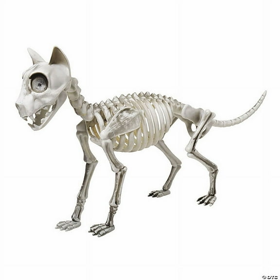 Morris Costumes - 20 Articulated Skele-Cat Halloween Decoration - One Size