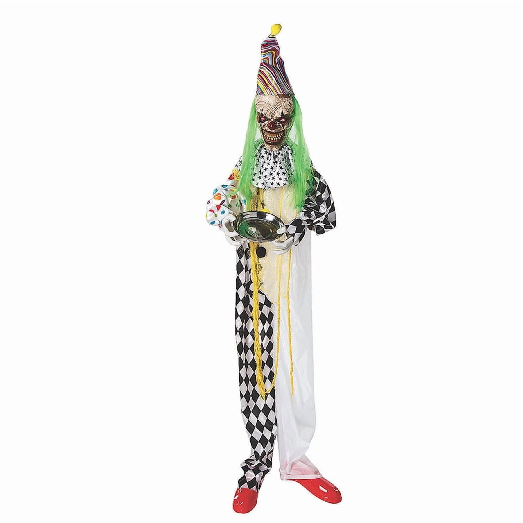 Décoration Halloween Clown Violet Effrayant à Suspendre (6 Pieds) - ATC - Neuf