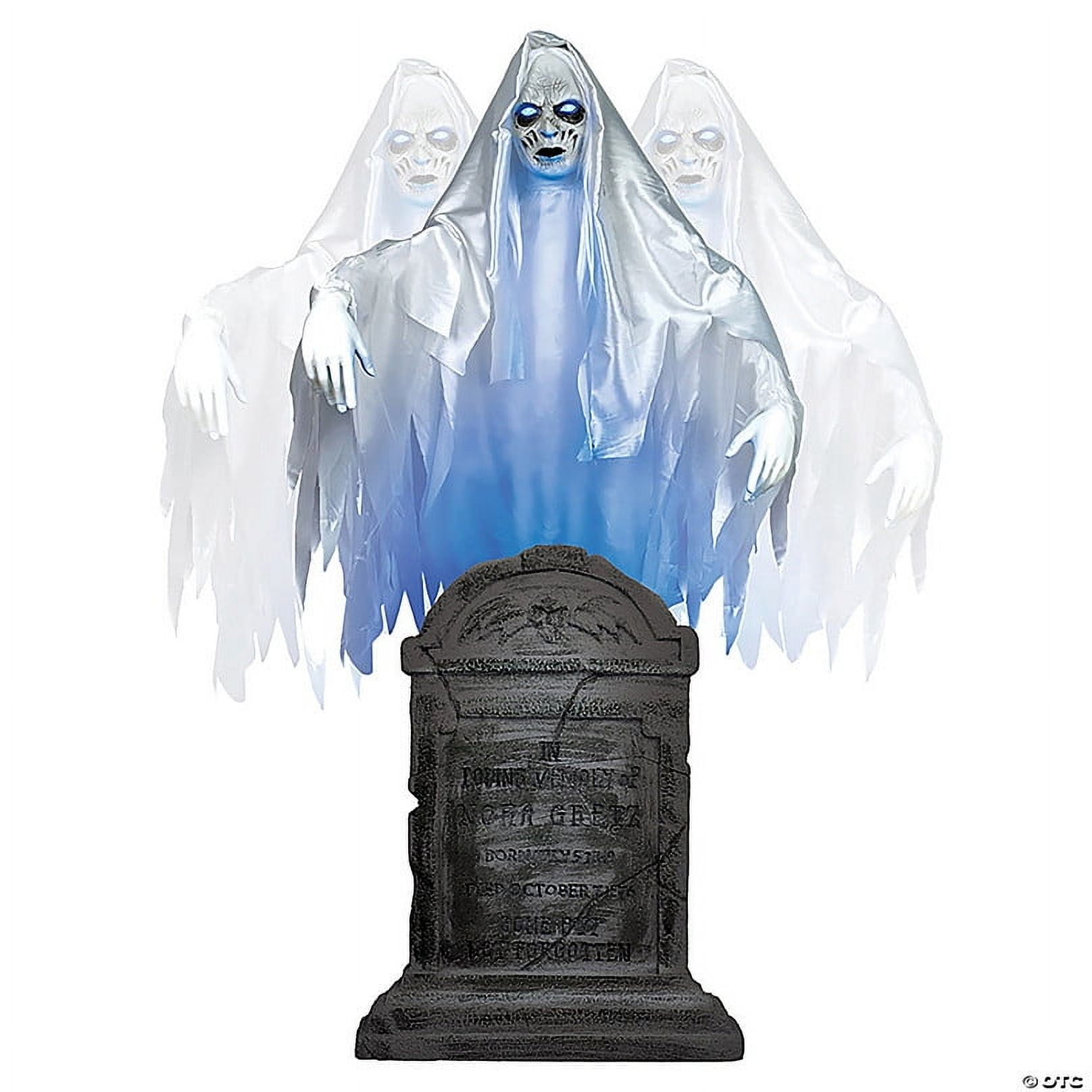 Tekky Toys TT60294 6 ft. Ghost Woman Over Tombstone Halloween