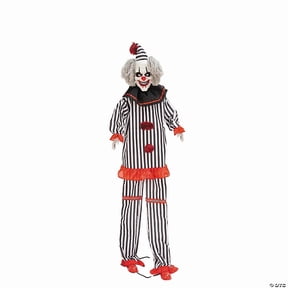 Morris Costumes - 8 Ft. 2" Light-Up Lifting Clown with Hat Halloween Decoration - One Size