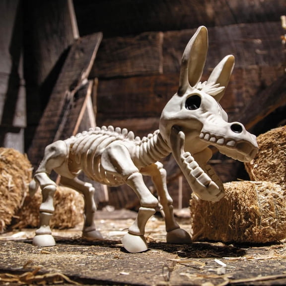 9 1/4" Standing Donkey Skeleton Halloween Decoration