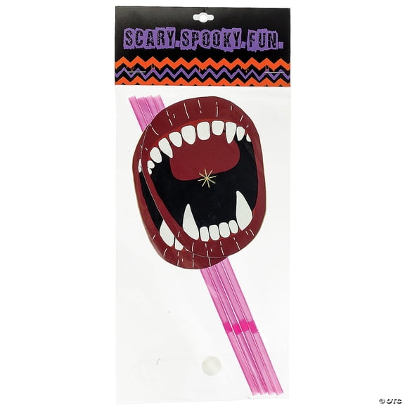 Morris Costumes ALHD1800 Straws W Fangs Paper Mouth Costume