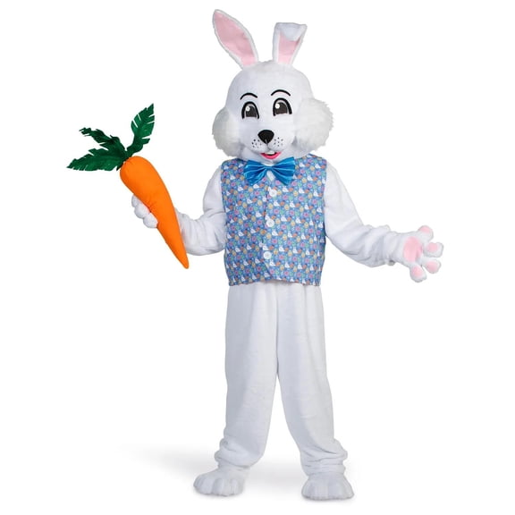 Morris Costumes Bunny Unisex Easter Fancy-Dress Costume with Headgear, Jacket and Vest for Adult, One Size Fits Most