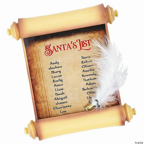 Animated Santa's List Christmas Decoration - 2 pcs