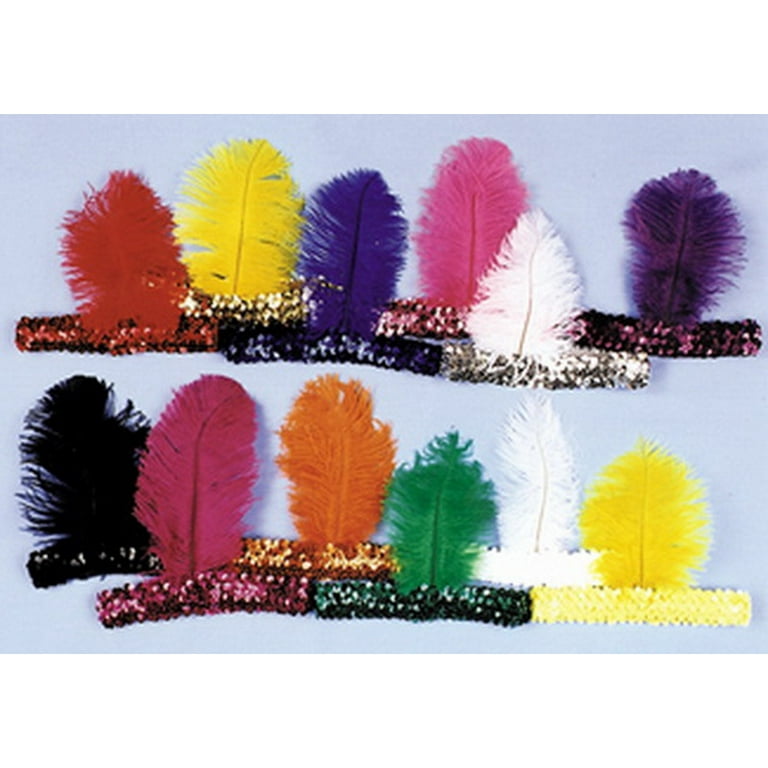 Womens Red Flapper Headband 3 Feathers Costume Accessories Female Halloween Womens Red Flapper Headband 3 Feathers Costume Accessories Female Halloween