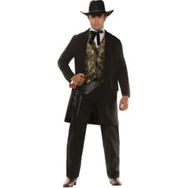 Deluxe Authentic Western Sheriff Costume Adult Black Cowboys