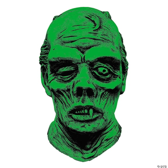 Glowin Ghoulies Corpse Mask Vinyl Green Adult Halloween Costume Prop