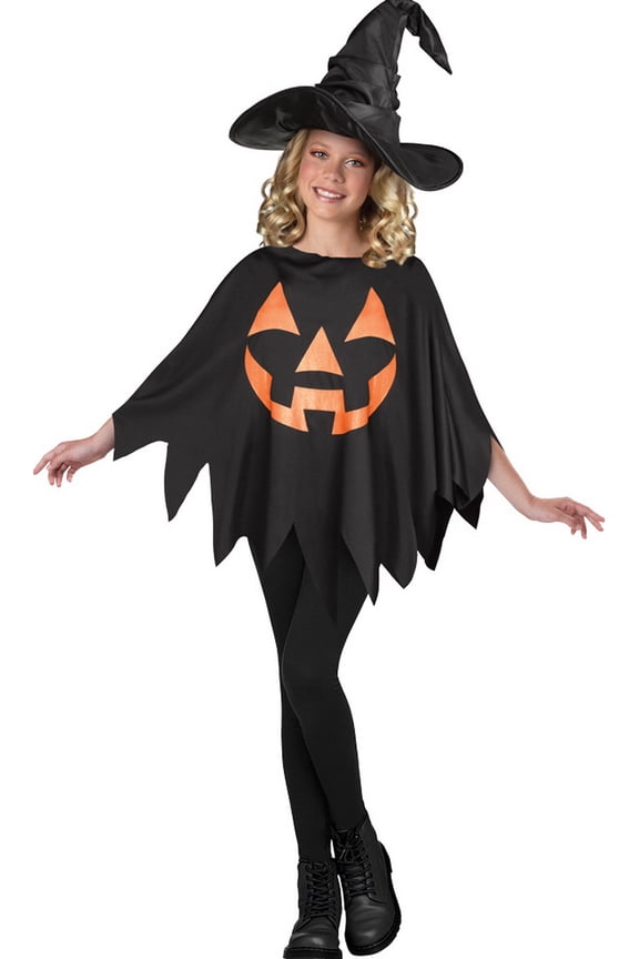 Morris Costumes FW90843 Jack O Lantern Child Poncho