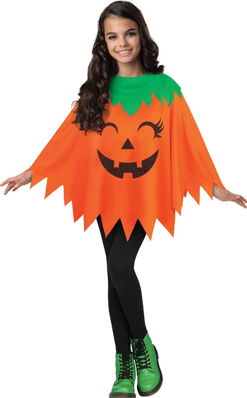 Morris Costumes FW90869 Pumpkin Child Poncho