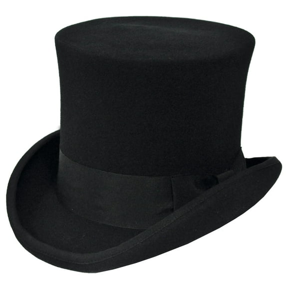 Morris Costumes GA15BKSM Black Tall Hat - Small