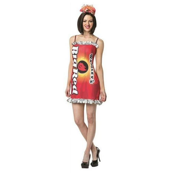 Morris Costumes GC3870 Wrigleys Gum Big Red Dress Costume