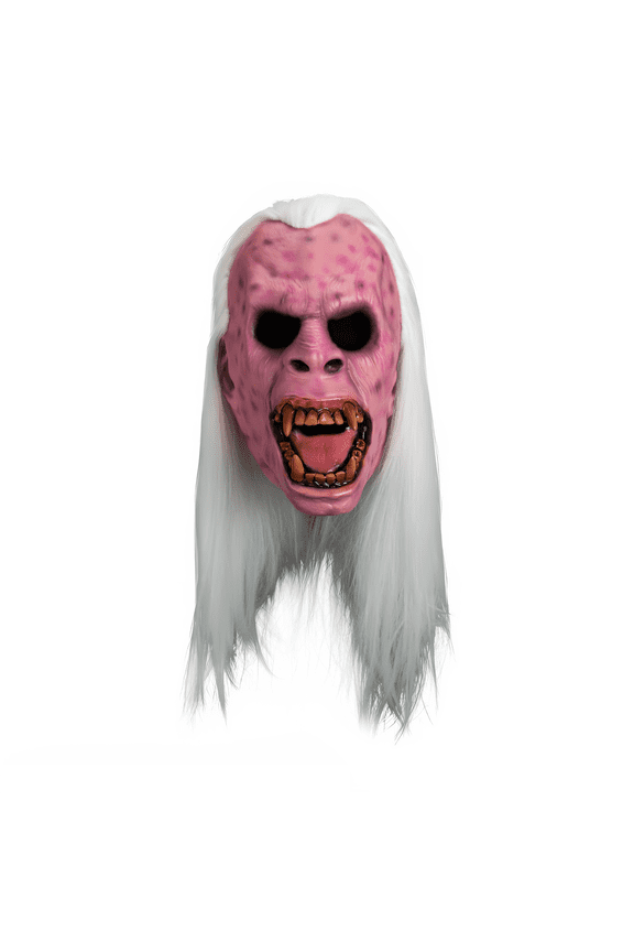 - Ghostbusters Library Ghost Overhead Vinyl Mask with Hair-One Size - One Size