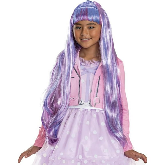Morris Costumes - Girl's Rainbow High Violet Wig - One Size