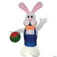 thumbnail image 1 of Morris Costumes Inflatable Bunny LED Lighted Yard Easter Decoration - 7 ft, 1 of 3
