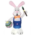 thumbnail image 1 of Morris Costumes Inflatable Easter Bunny with Paintbrush LED Lighted Easter Yard Decoration - 7 ft, 1 of 1