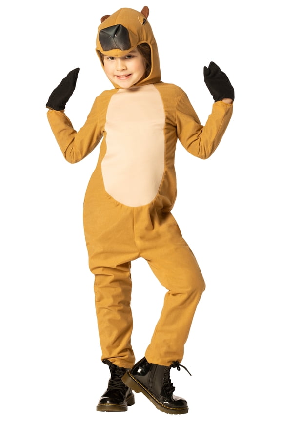 Capybara Kids Halloween Costume, Brown, Child Size 3-6, R1406-36
