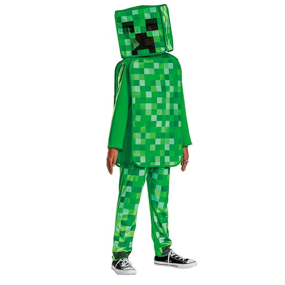 Kids Classic Minecraft Creeper Pop-Out Costume - Large 10-12