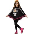 thumbnail image 1 of Morris Costumes - Kids Day of the Dead Skeleton Poncho Costume Accessory - One Size, 1 of 3